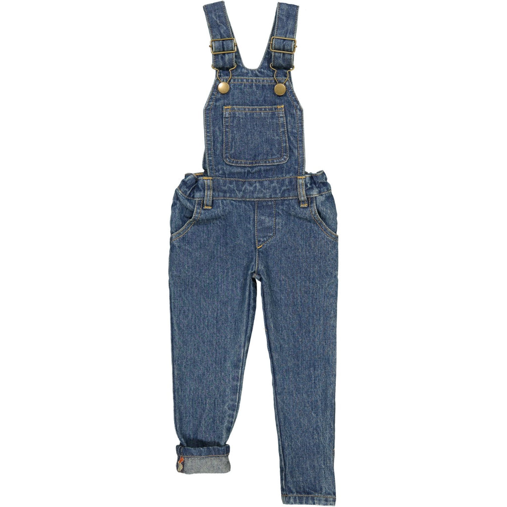 TOOTSA CLASSIC SLIM FIT DUNGAREES / Washed Blue