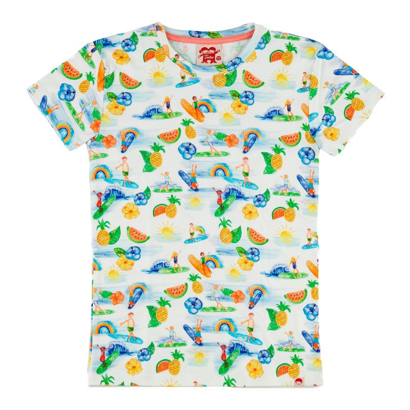 ULUWATU Organic Cotton T-shirt/White (Hawaiian) 