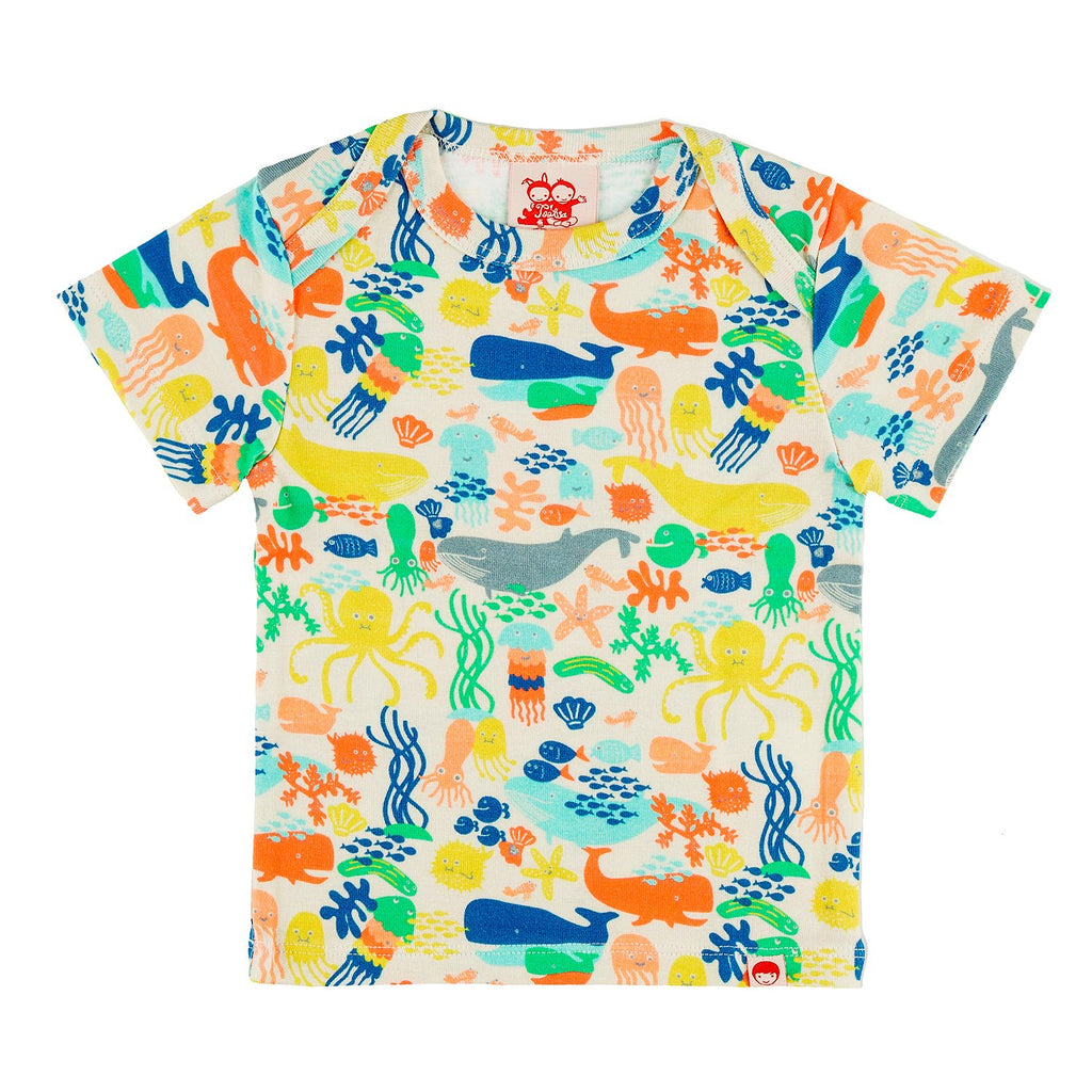 ULUWATU Tots Organic Cotton T-shirt/Multicoloured (Under The Sea) 