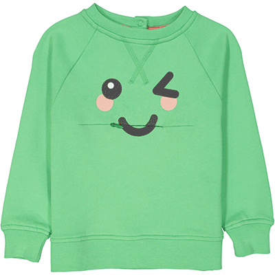 TOOTSA CLASSIC UNAGI Baby Unisex Organic Cotton Sweatshirt/Apple