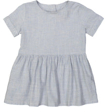 Load image into Gallery viewer, YOKOHAMA Tots Linen &amp; Cotton Smock Dress/Periwinkle 
