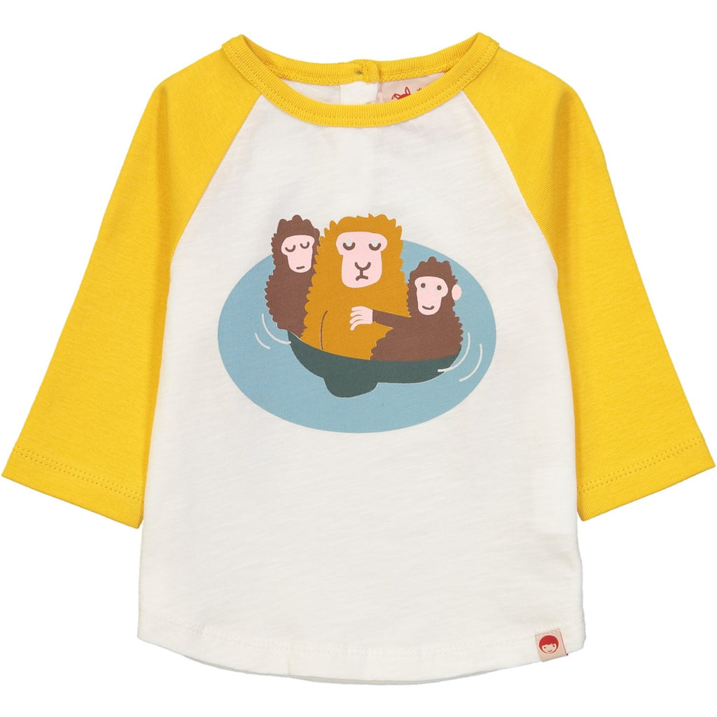 YOSHIKO Organic Cotton Tootsa Tots Raglan Sleeve T-shirt/Mustard
